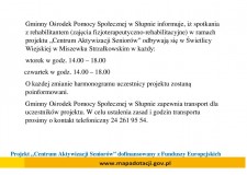 Przejdź do - Projekt "Centrum Aktywizacji Seniora"